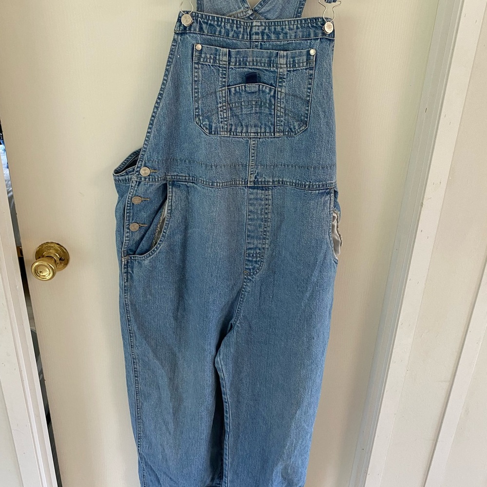 Vintage maternity Blue Denim Overalls